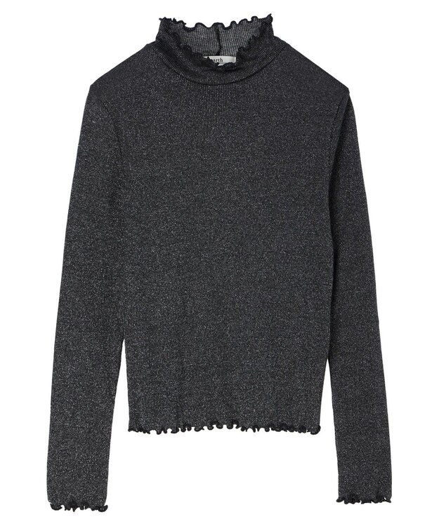 earth music&ecology ラメハイネックプルオーバー Black