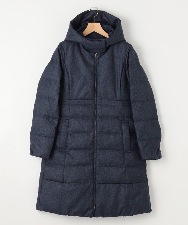 組曲 【洗える】ライトタフタロングダウン ネイビー系5