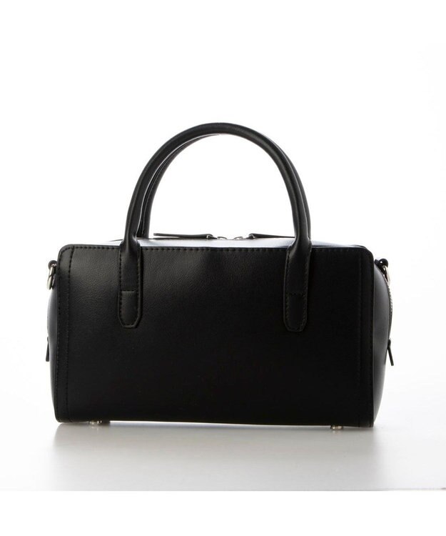 UNBILLION 【テレビ ドラマ着用アイテム】カシュカシュ cachecache / ベルトディテール横長ボストンバッグ ブラック