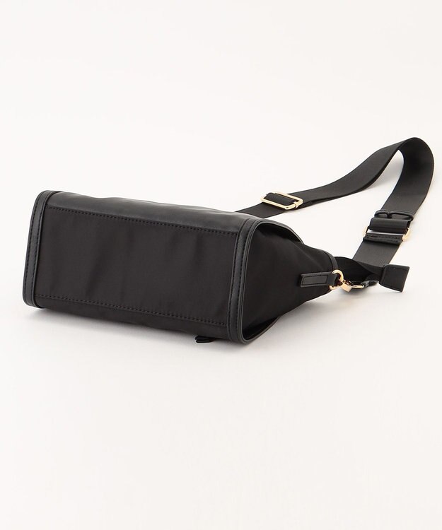 LA BAGAGERIE 【MONICA】ナイロンコンビショルダーバッグ ブラック