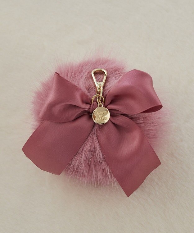 Maison de FLEUR フェイクファーポンポンチャーム Pink