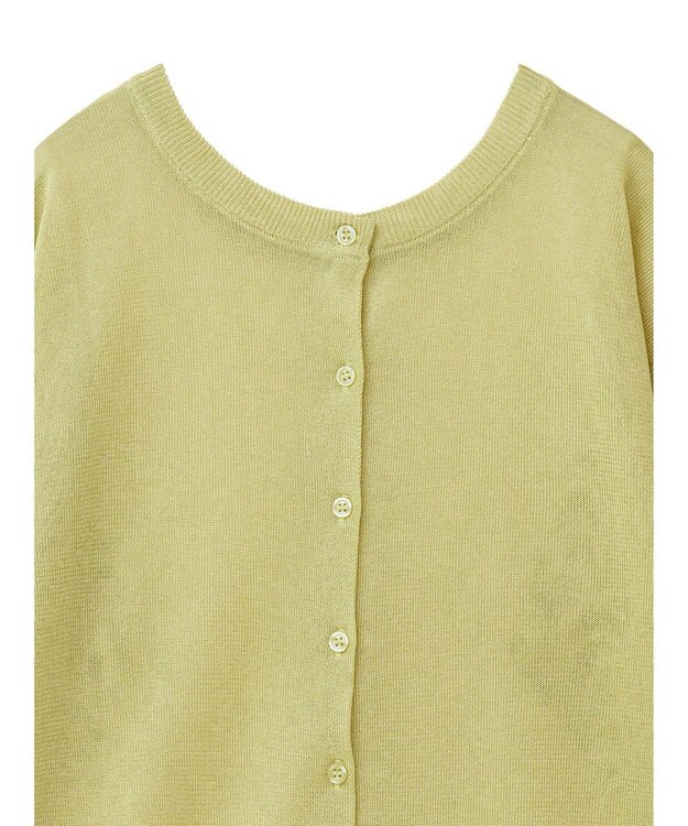 Green Parks ２ｗａｙ　７分袖ブライトシアーニットプルオーバー Green