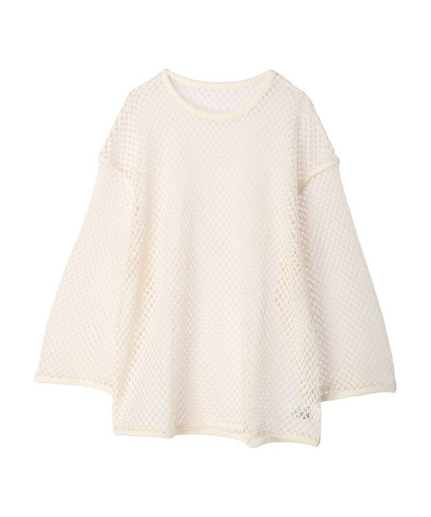 earth music&ecology メッシュチュニック Off White