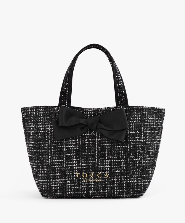 TOCCA 【キャンセル分販売中！】30th Anniversary MY PRECIOUS CUSTOMIZED BAG カスタマイズバッグ ブラックツイード×大リボン×ショートショルダー