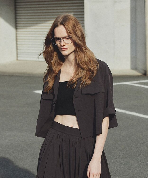 uncrave スムースニット カップ付きバンドゥ ブラック