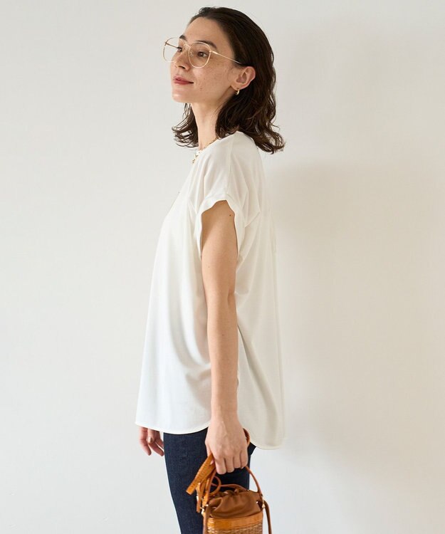 UNFILO BEAUTY FORM タックスリーブTシャツ オフ