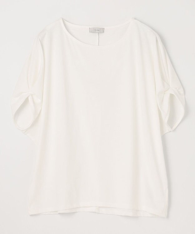 ANY L 【接触冷感/UVケア/シワになりにくい】ドルマンスリーブ Tブラウス オフ