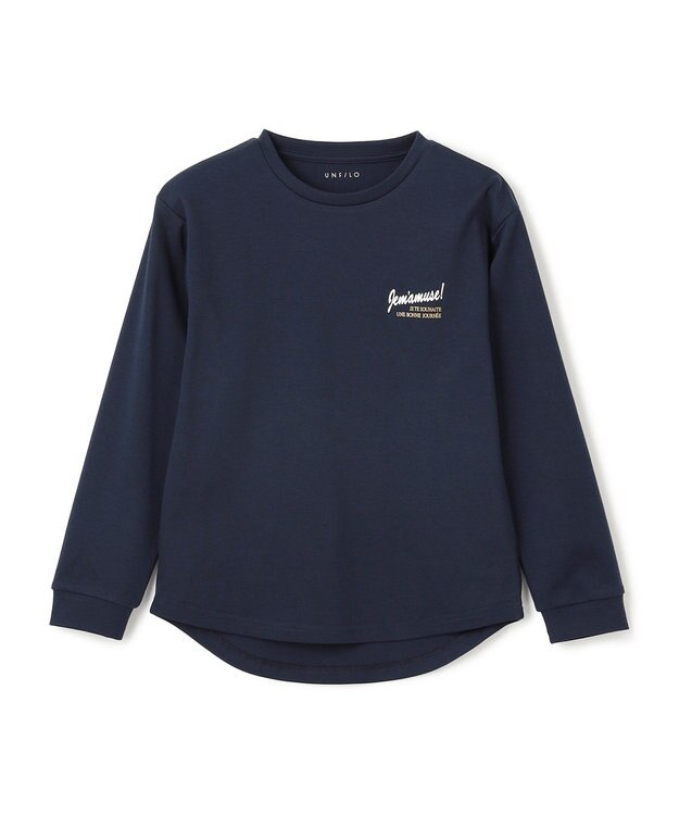 UNFILO 【110-150cm】選べるアソート ロゴロンT(UNISEX) [プリントロゴ]ネイビー