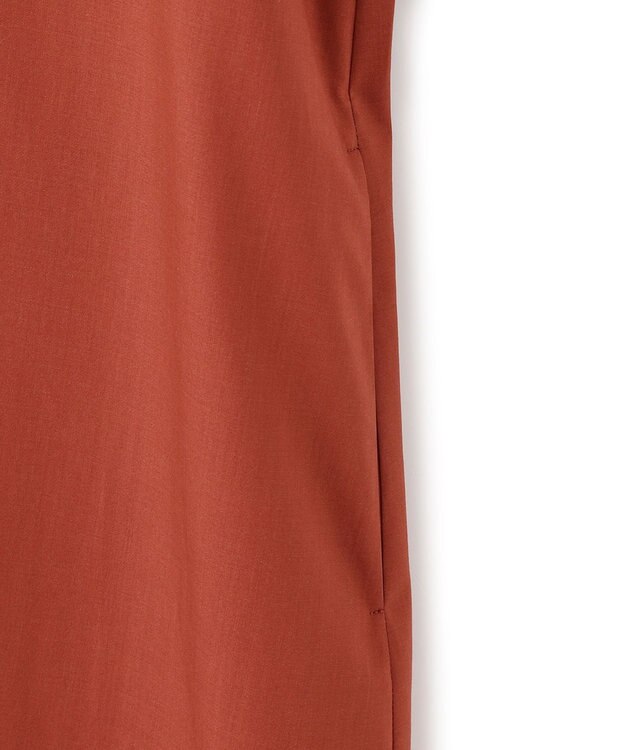 23区 L 【一部店舗限定/UVカット/洗える】タイプライター サック風 ワンピース テラコッタ系