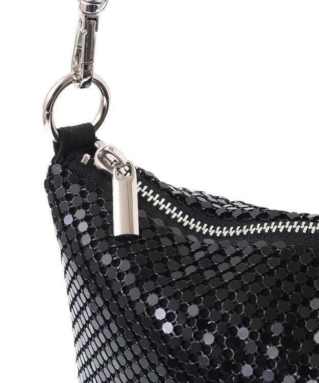 Green Parks ・ＱＵＯＮ　メタルメッシュチェーンショルダー Black