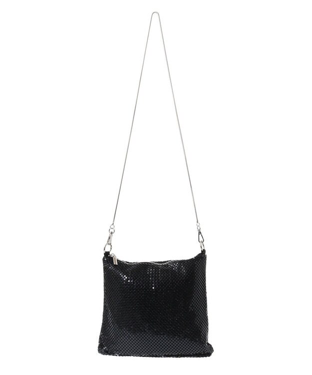 Green Parks ・ＱＵＯＮ　メタルメッシュチェーンショルダー Black