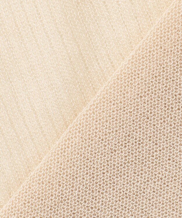 ANY L 【2SET】シアーロゴニット×タンクトップセット ライトベージュ