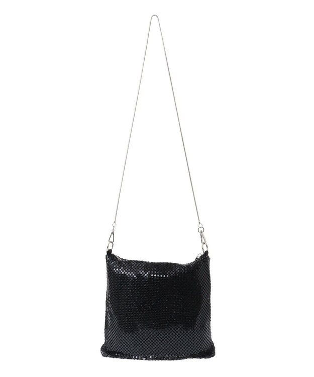 Green Parks ・ＱＵＯＮ　メタルメッシュチェーンショルダー Black