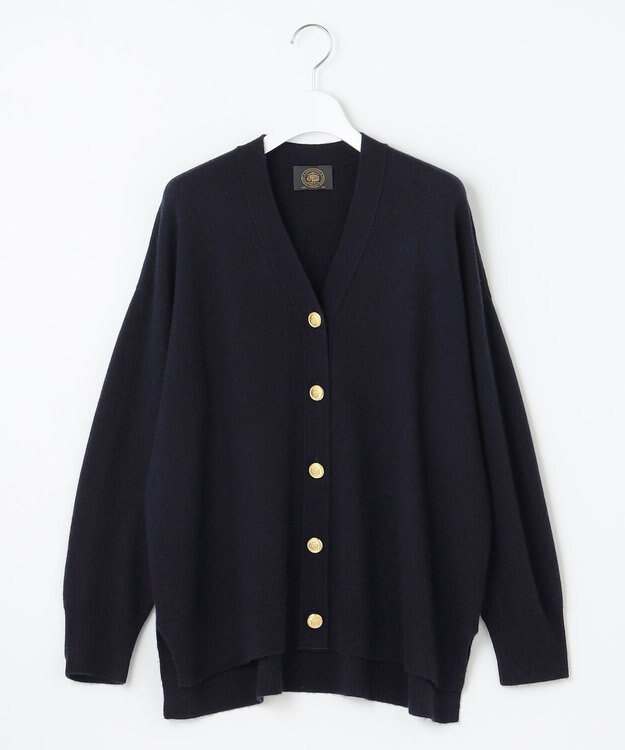 J.PRESS LADIES 【120周年企画・洗える】CASHMERE BLEND カーディガン ネイビー系
