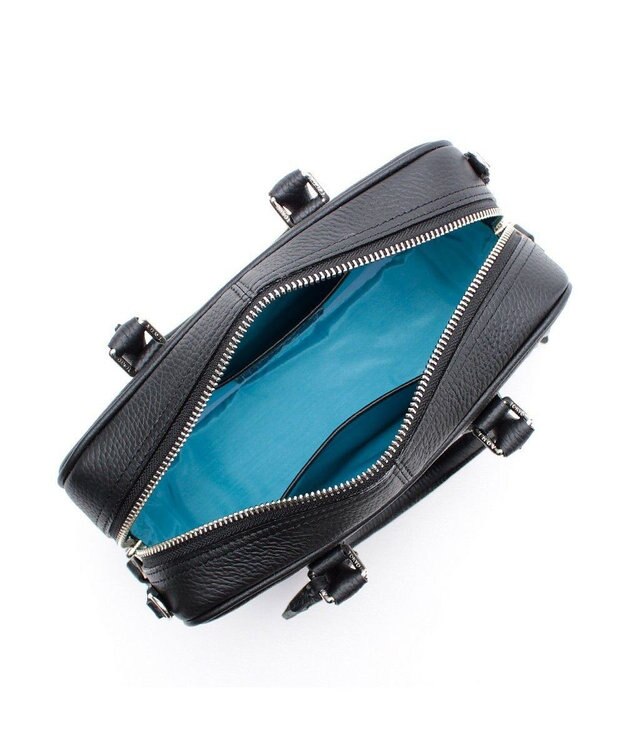 A.D.M.J. スワロフスキー・クリスタル　牛革　ボストンバッグ　23cm SKK