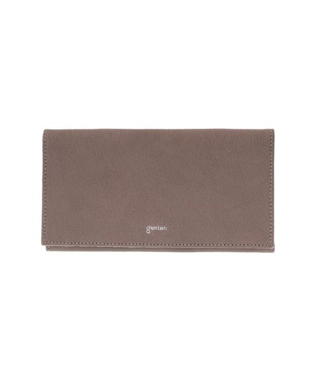 genten 【新型】フレスコ 長財布 グレー