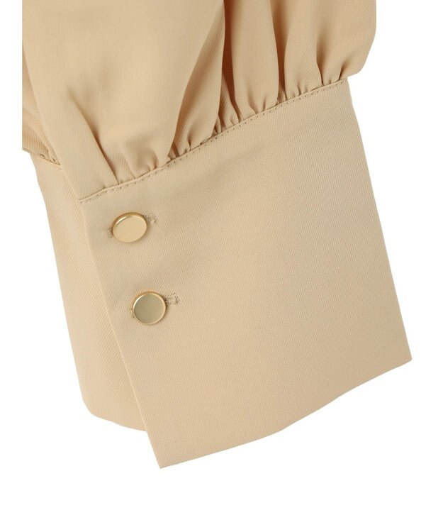 earth music&ecology ラグランギャザースリーブブラウス Beige