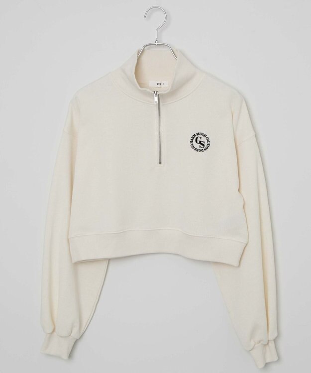 WEGO ハーフジップショートスウェット 柄3