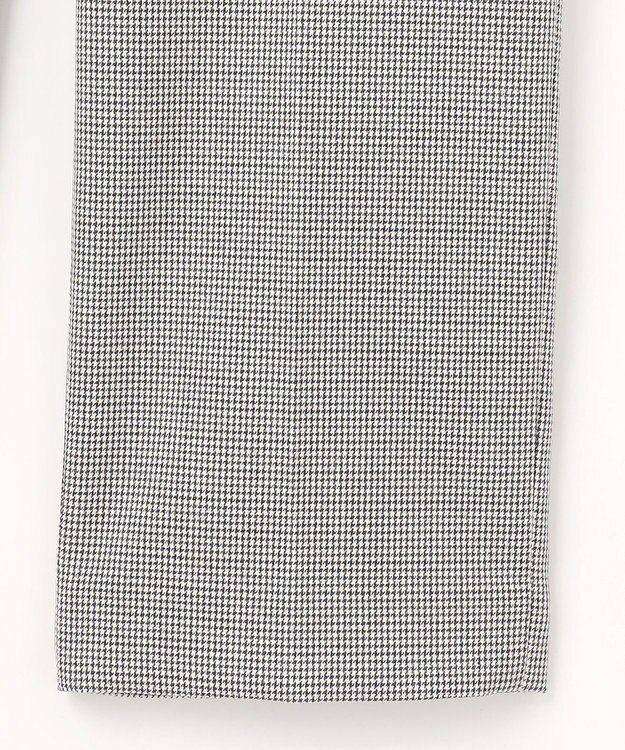 J.PRESS LADIES L 【洗える】シャークスキンハウンドトゥース テーパード パンツ ライトグレーチェック系3