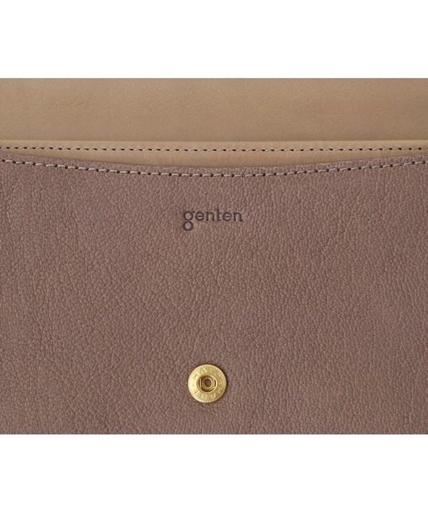 genten 【新型】フレスコ 長財布 グレー