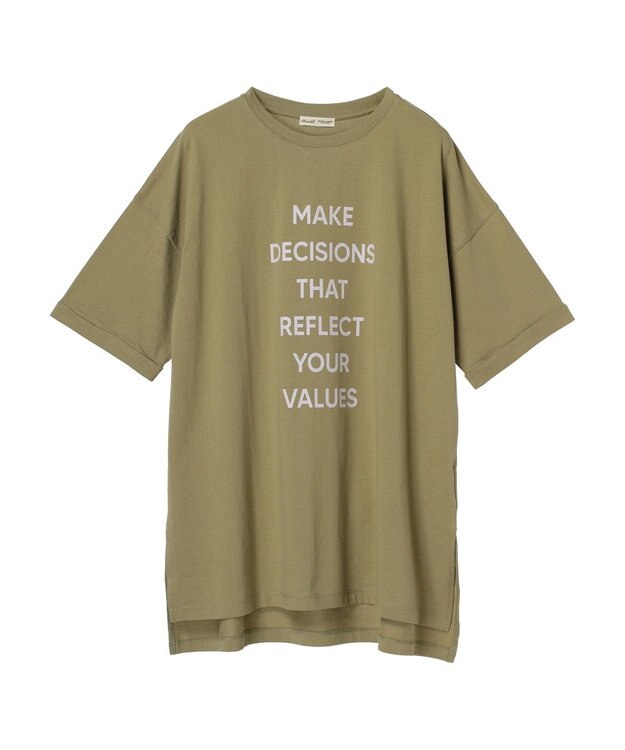 CRAFT STANDARD BOUTIQUE シルケット天竺　ロゴＰＴ　ＢＩＧ　Ｔｅｅ　Ｓ／Ｓ Light Khaki