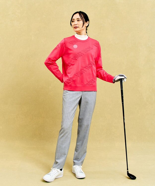 23区GOLF 【WOMEN】シワになりにくいドレッシーゴルフパンツ ライトグレー系