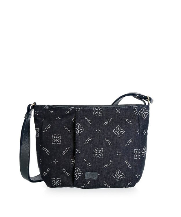 IBIZA アスール　ロゴデニム　ショルダーバッグ 紺