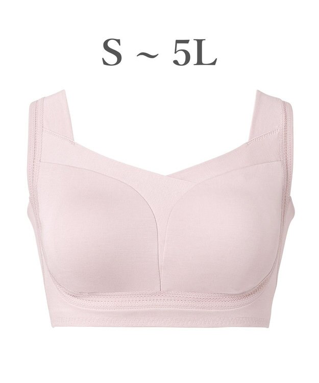 BRADELIS New York 【Yukine inc. / ブラデリス】ゆきねえとろりソフトシルク混ライトブラ25 着心地重視 軽くて快適 接触冷感機能付き 補正下着 ソフトピンク