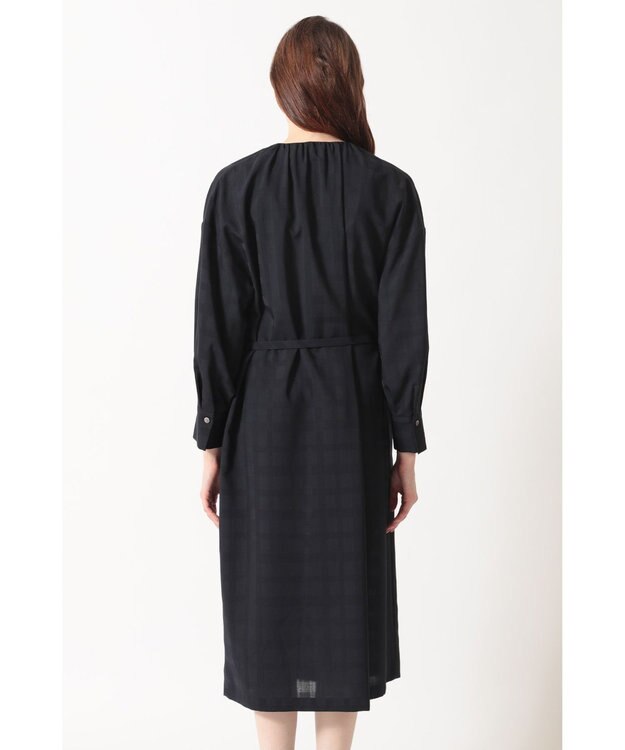 DAKS シャドーチェック 2WAYワンピース カーキ