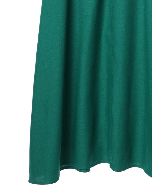 earth music&ecology リサイクルポリエステルブレンドＡラインワンピース Green