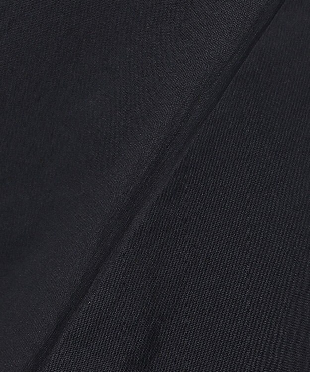 ICB 【洗える】 エコナイロンストレッチ ワイドストレートパンツ ネイビー