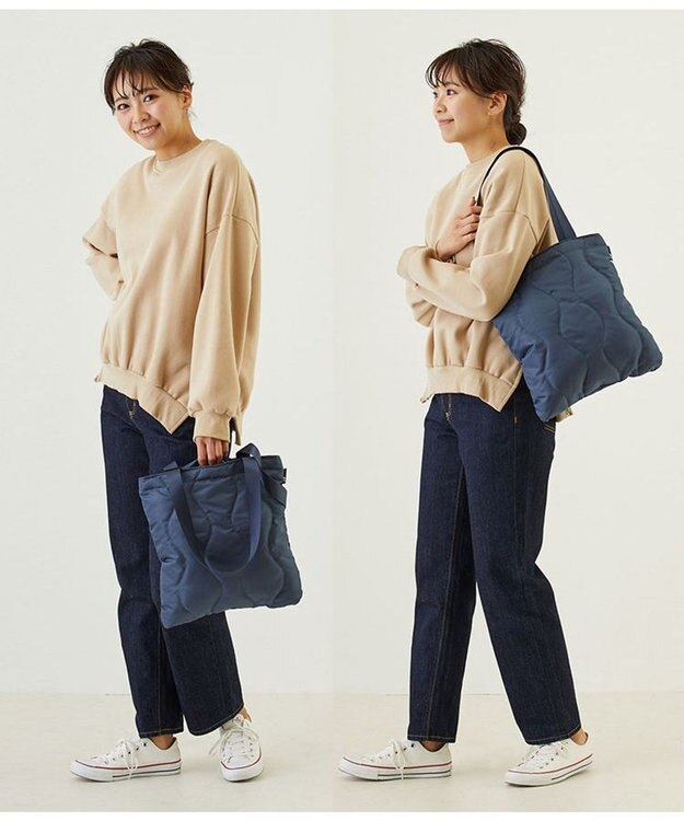 ROOTOTE 6882【ROOTOTE x NISHIKAWA】/ FE.アーキャトル.キルト-A 04：ネイビー