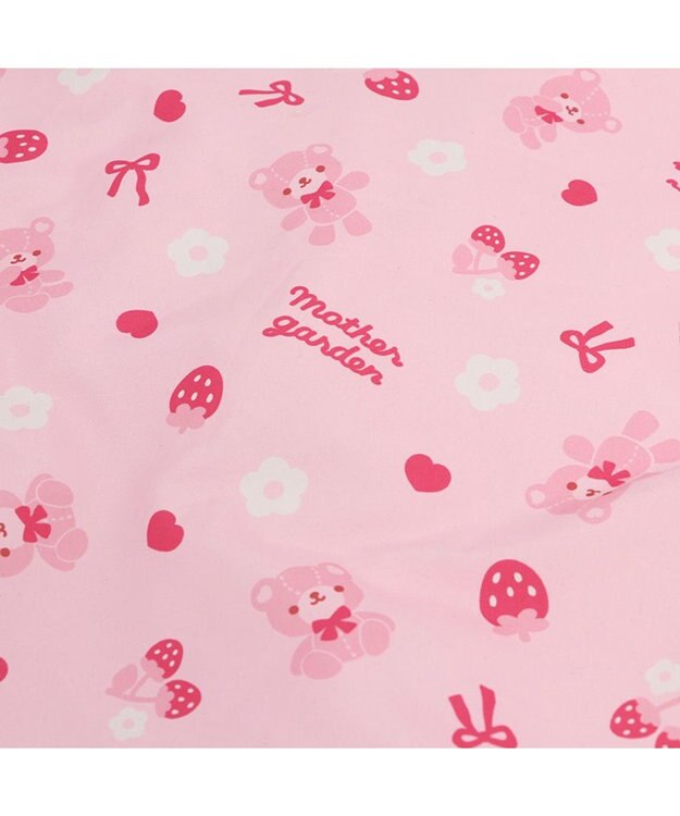 Mother garden マザーガーデン くまちゃん キッズはんてん 100～120cm / 120～140cm ピンク（淡）