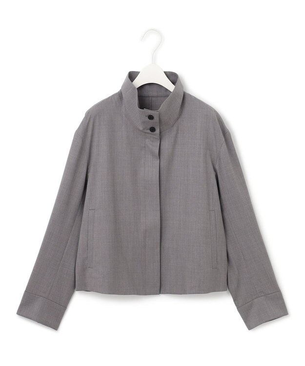 ICB 【洗える】 TWブロード ブルゾン ライトグレー系