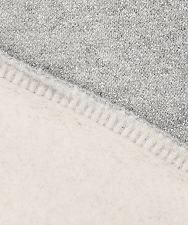 組曲 L 【WEB限定】シャイニーラメパーカー シルバー系