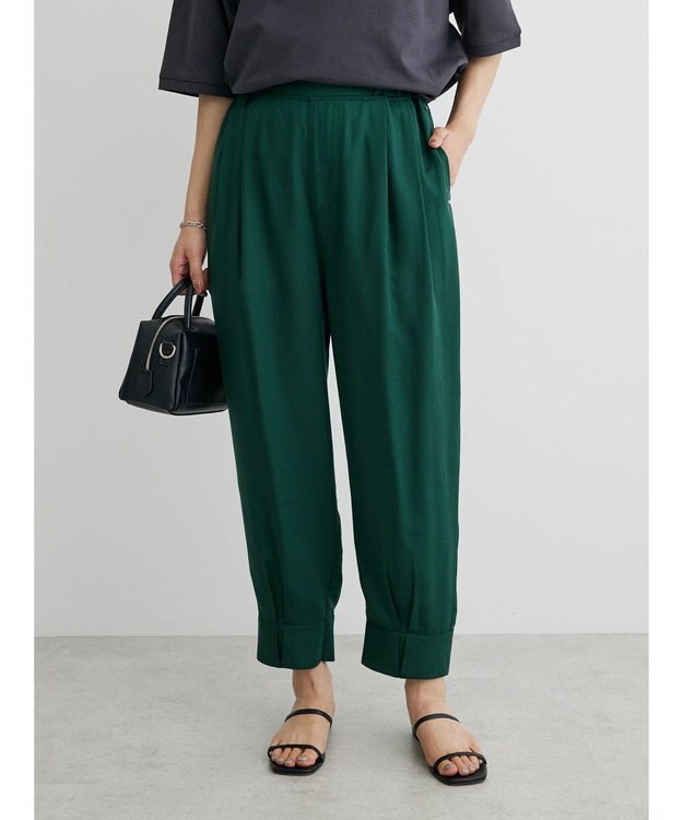 Green Parks ・ｆｕｒｒｙ　ｒａｔｅ　タックジョガーパンツ Green