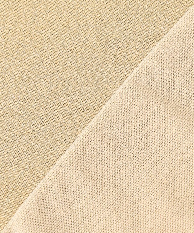 uncrave 【手洗い可】シアー ラメ ニットプルオーバー（uncrave STANDARD） ゴールド