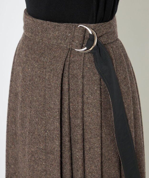 uncrave ネップツイード スカート（uncrave WHITE） ネップブラウン