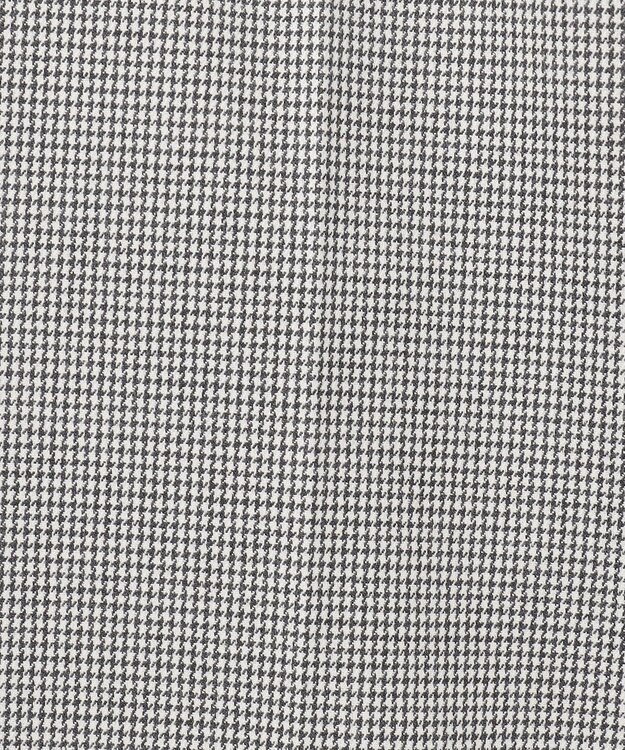 J.PRESS LADIES L 【洗える】シャークスキンハウンドトゥース テーパード パンツ ライトグレーチェック系3