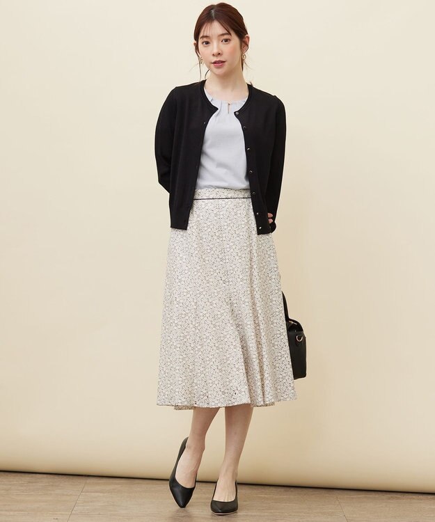 ANY SIS 【接触冷感 / UVケア】ベーシッククールタッチ カーディガン ブラック