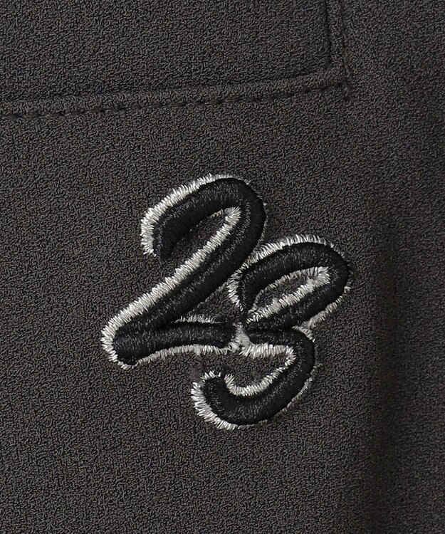 23区GOLF 【WOMEN】キレイ目ジャージーゴルフパンツ グレー系