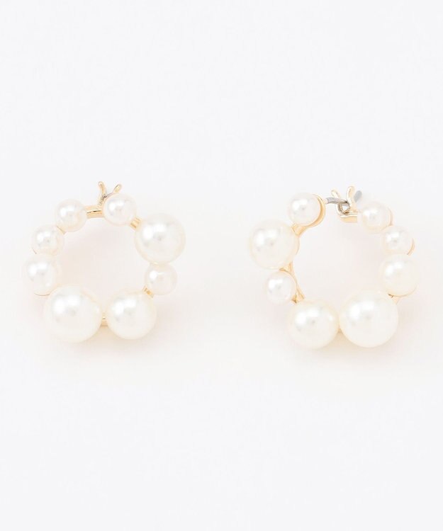 組曲 ランダムパールライクリング ピアス ゴールド系