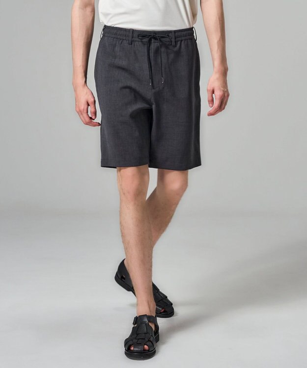 JOSEPH HOMME 【新柄】【機能素材】テクノボイルストレッチ　ドロスト付ショートパンツ / BERMUDA グレー系