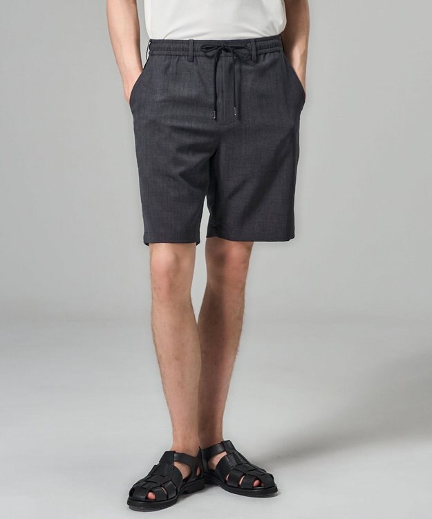 JOSEPH HOMME 【新柄】【機能素材】テクノボイルストレッチ　ドロスト付ショートパンツ / BERMUDA グレー系