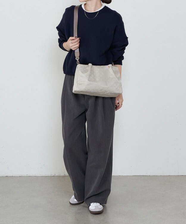 russet ナイロン三層2WAYミニトートバッグ(CE-1580) Ecru