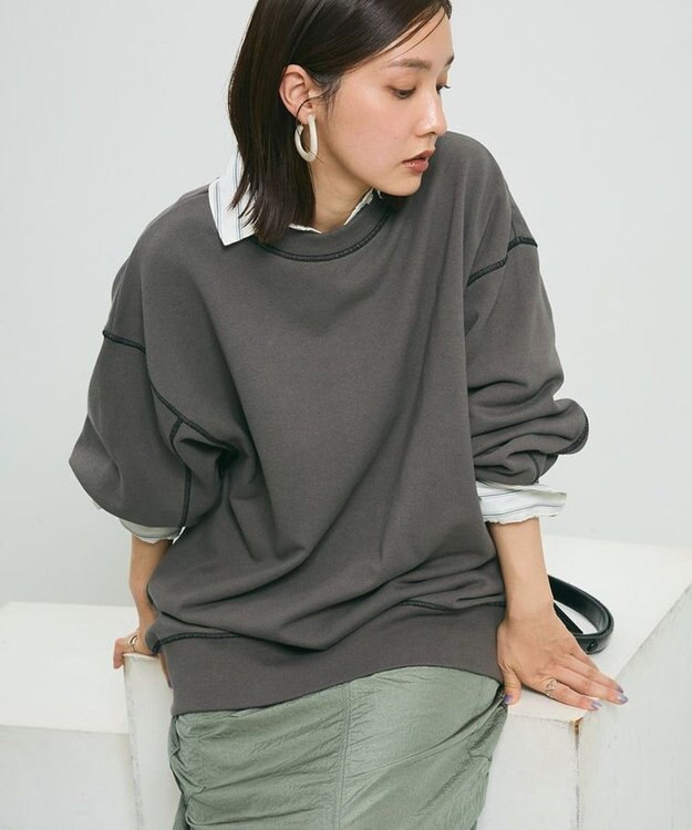 Green Parks ・ＳＵＧＡＲ　ＳＰＯＯＮ　カラーｓｔスウェット Charcoal Gray
