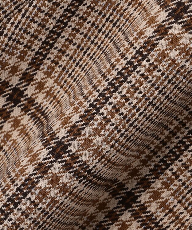 組曲 KIDS 【110-140㎝】レディチェック ワンピース ブラウン