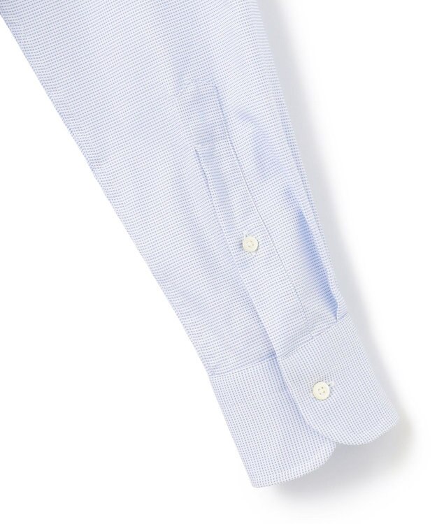 J.PRESS MEN 【PREMIUM PLEATS / 形態安定】ピンヘッド ドレスシャツ / B.D. サックスブルー系