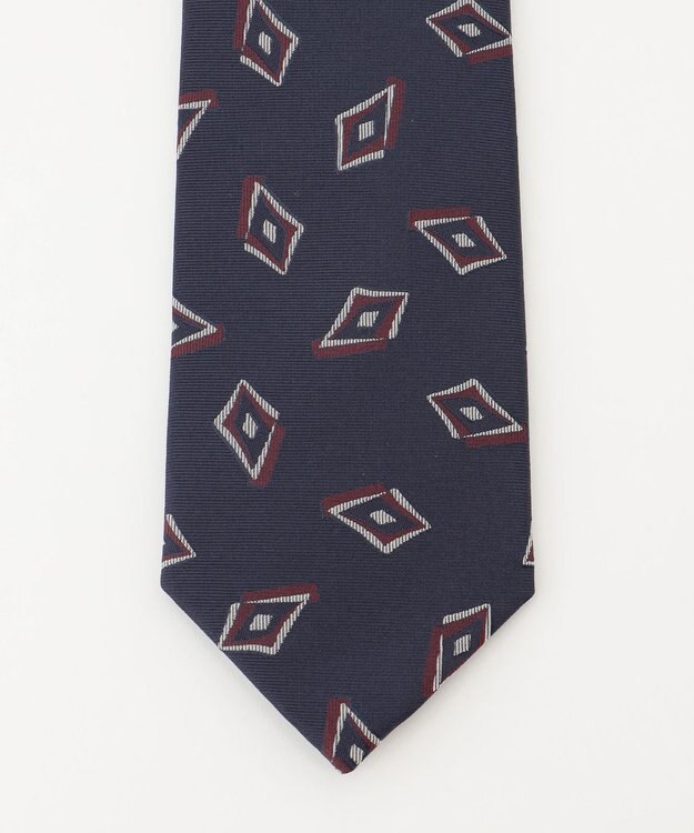 KASHIYAMA KASHIYAMAオリジナル【JAPAN MADE】ジオメトリックネクタイ レッド