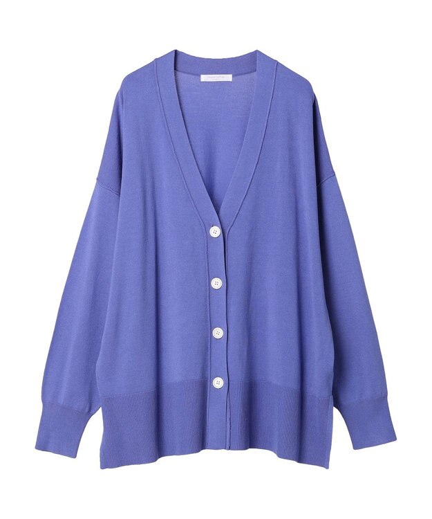Green Parks 洗える　ミドル丈カーディガン Purple
